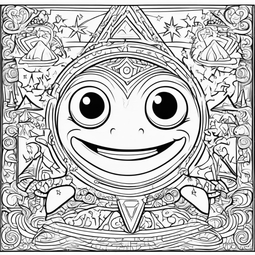 Instruments coloring page, level 3 Detailed