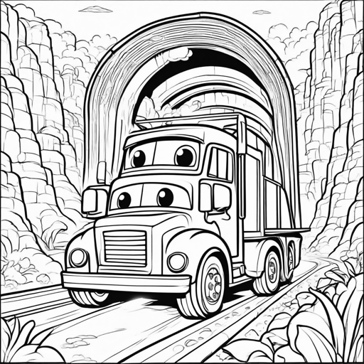 Toy Cars coloring page, level 2 Fun
